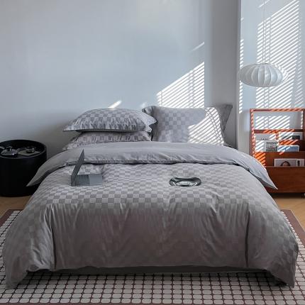 91家纺网 家纺一手货源 找家纺 2023新款酒店宾馆四季全棉纯棉提花床单被套学生四件套(bskj)9