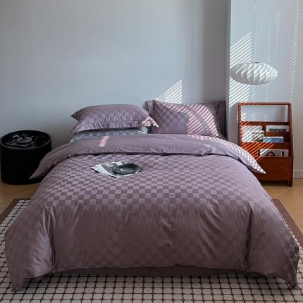 91家纺网 家纺一手货源 找家纺 2023新款酒店宾馆四季全棉纯棉提花床单被套学生四件套(bskj)9