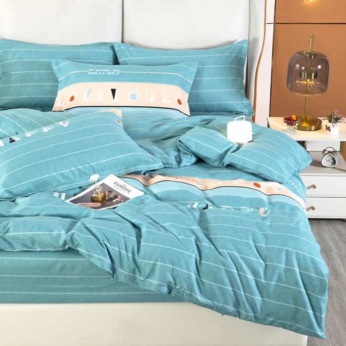 91家纺网 家纺一手货源 找家纺 雨萝家纺 2022新款植物羊绒四件套 暗香