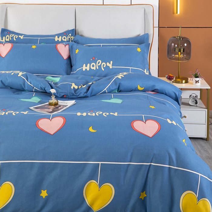 91家纺网 家纺一手货源 找家纺 雨萝家纺 2022新款植物羊绒四件套 欢瑞