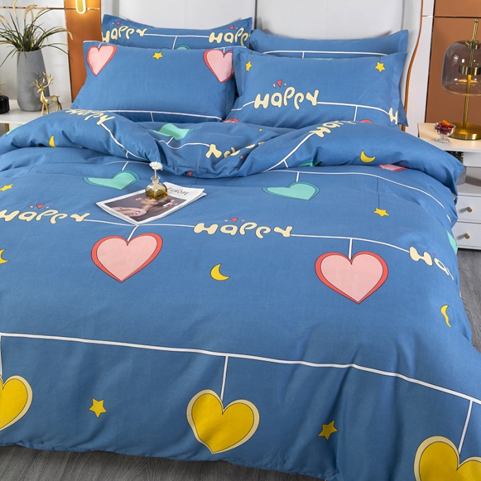 91家纺网 家纺一手货源 找家纺 雨萝家纺 2022新款植物羊绒四件套 欢瑞