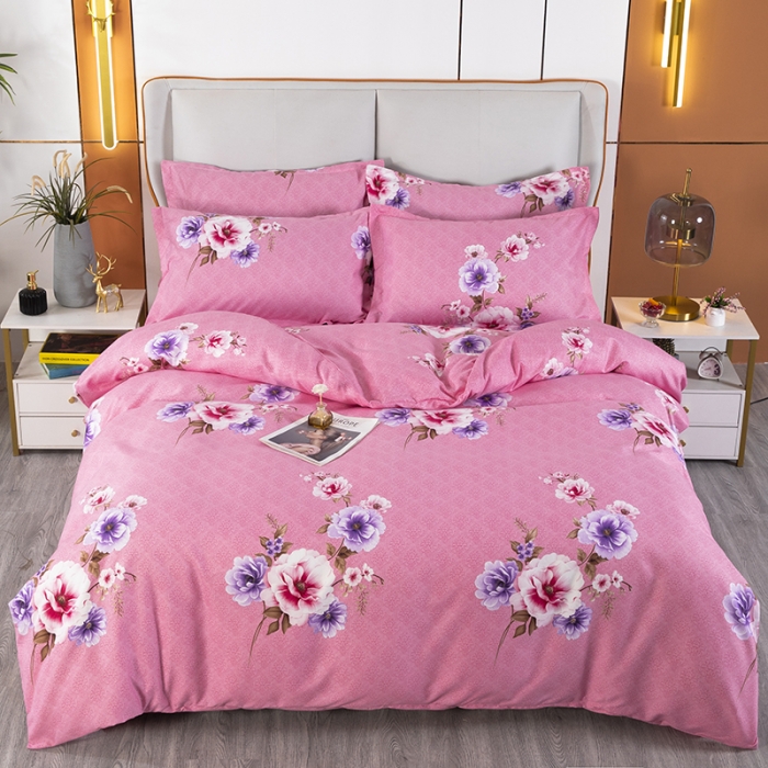 91家纺网 家纺一手货源 找家纺 雨萝家纺 2022新款植物羊绒四件套 恋莎