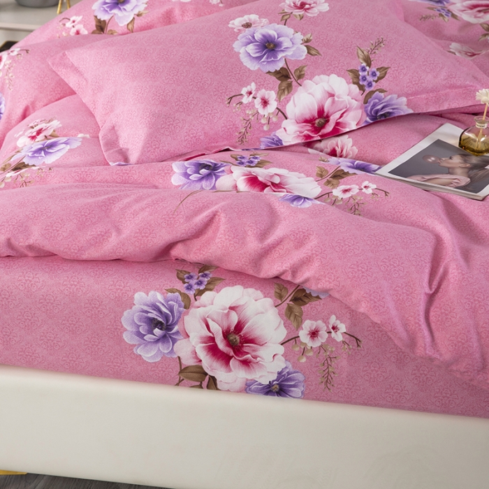 91家纺网 家纺一手货源 找家纺 雨萝家纺 2022新款植物羊绒四件套 恋莎