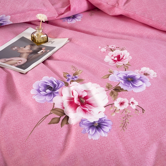 91家纺网 家纺一手货源 找家纺 雨萝家纺 2022新款植物羊绒四件套 恋莎