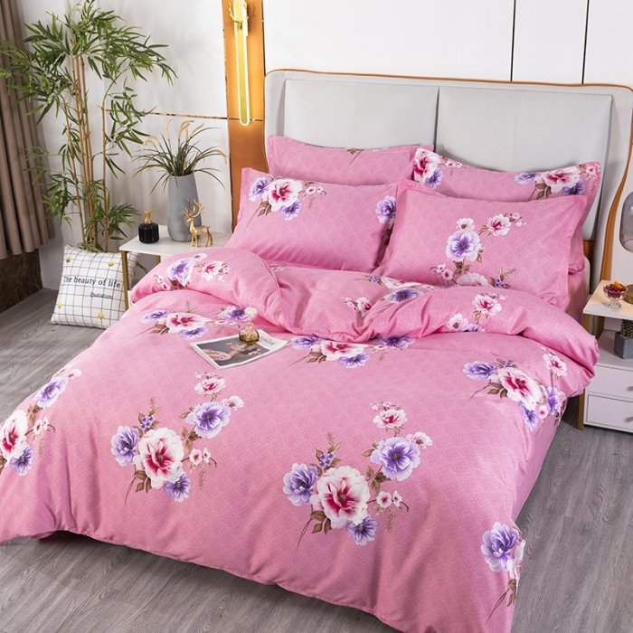 91家纺网 家纺一手货源 找家纺 雨萝家纺 2022新款植物羊绒四件套 恋莎