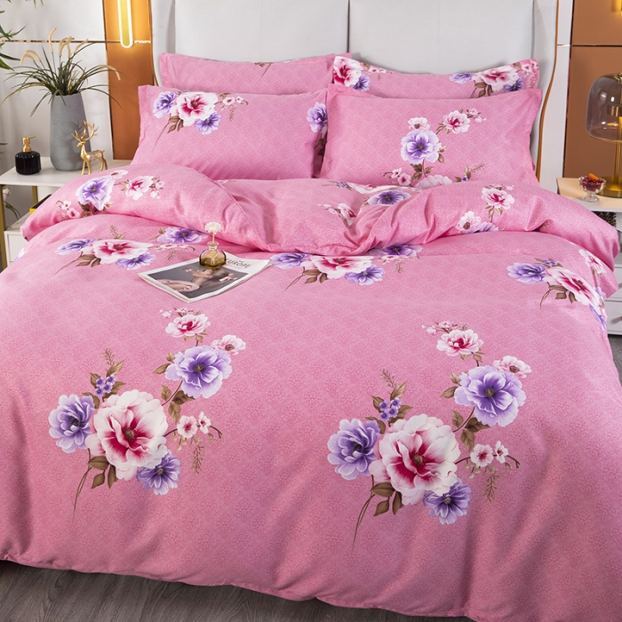 91家纺网 家纺一手货源 找家纺 雨萝家纺 2022新款植物羊绒四件套 恋莎