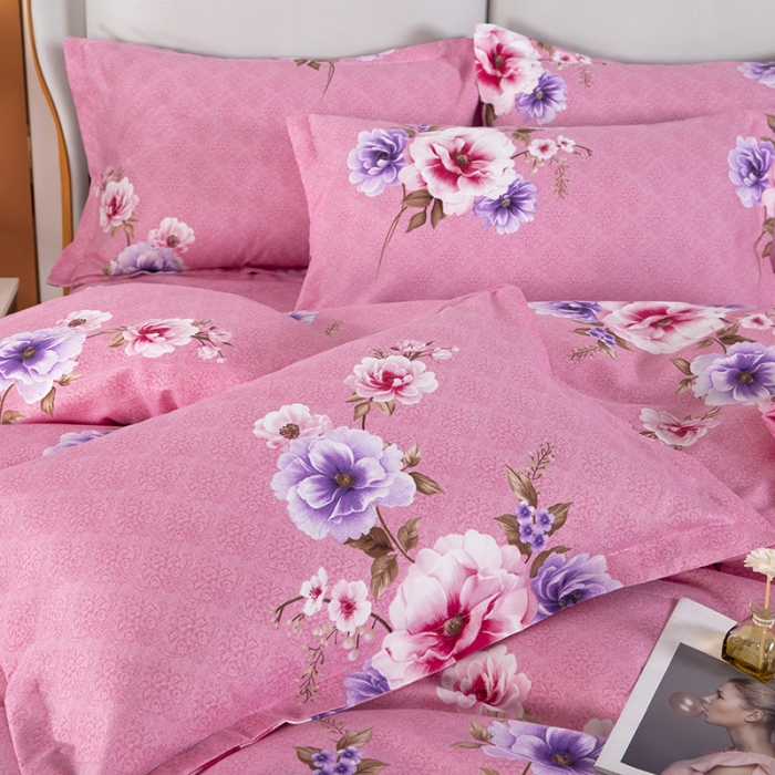 91家纺网 家纺一手货源 找家纺 雨萝家纺 2022新款植物羊绒四件套 恋莎