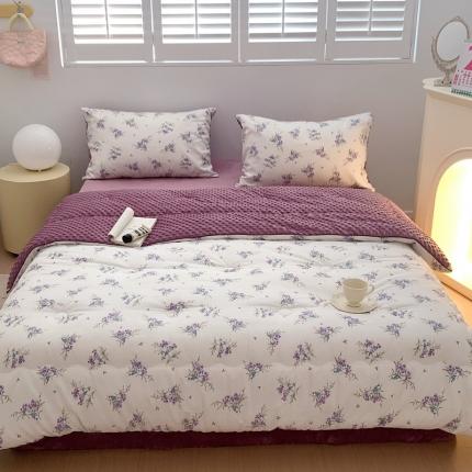 91家纺网 家纺一手货源 找家纺 （总）星期八 2022新款复古碎花豆豆被