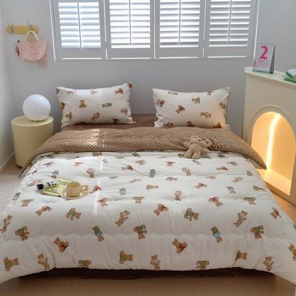 星期八 2022新款复古碎花豆豆被 可可熊