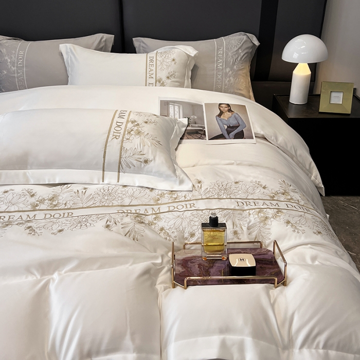 91家纺网 家纺一手货源 找家纺 （总）优悦 2023新款轻奢磨毛系列四件套-玛德琳