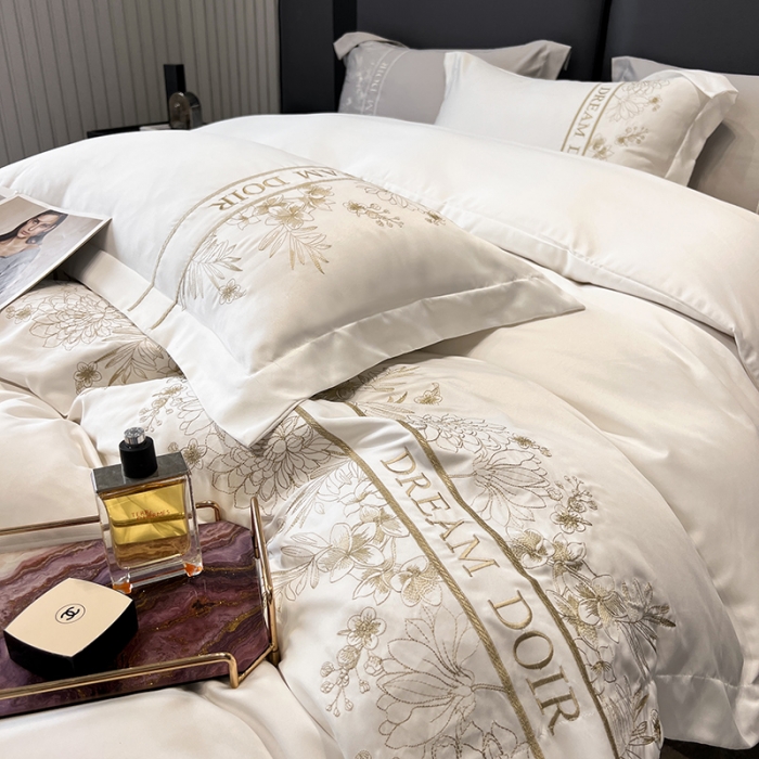 91家纺网 家纺一手货源 找家纺 （总）优悦 2023新款轻奢磨毛系列四件套-玛德琳