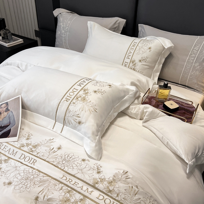 91家纺网 家纺一手货源 找家纺 （总）优悦 2023新款轻奢磨毛系列四件套-玛德琳