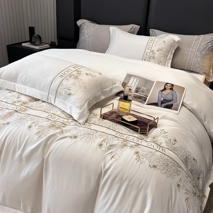 91家纺网 家纺一手货源 找家纺 （总）优悦 2023新款轻奢磨毛系列四件套-玛德琳