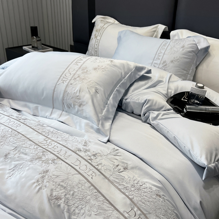 91家纺网 家纺一手货源 找家纺 优悦 2023新款轻奢磨毛系列四件套-玛德琳 蓝