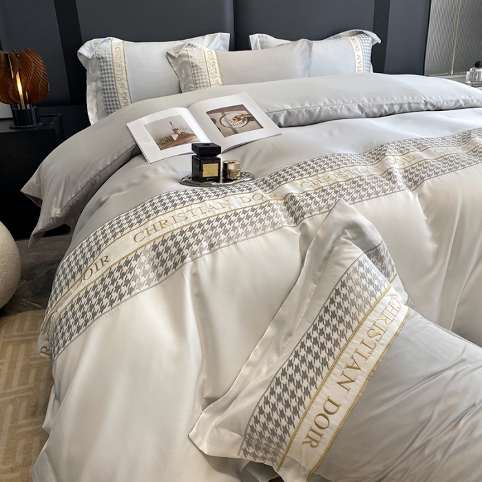 91家纺网 家纺一手货源 找家纺 （总）优悦 2023新款轻奢磨毛系列四件套-伊芙琳