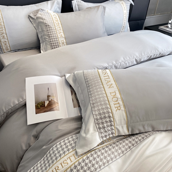 91家纺网 家纺一手货源 找家纺 （总）优悦 2023新款轻奢磨毛系列四件套-伊芙琳