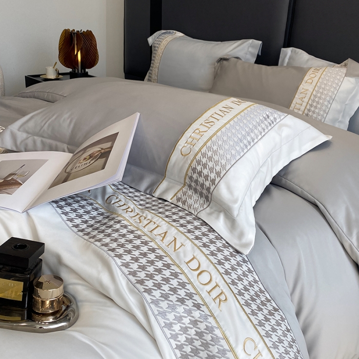 91家纺网 家纺一手货源 找家纺 （总）优悦 2023新款轻奢磨毛系列四件套-伊芙琳