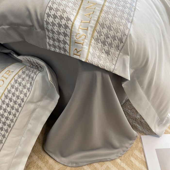 91家纺网 家纺一手货源 找家纺 （总）优悦 2023新款轻奢磨毛系列四件套-伊芙琳