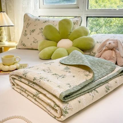 91家纺网 家纺一手货源 找家纺 （总）茉夕 2022新款A类双面纯棉填充新疆棉花四季通用床盖