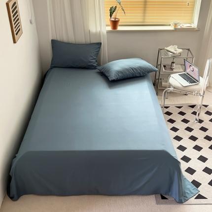 91家纺网 家纺一手货源 找家纺 十里居 2022新款40支13372全棉纯色床单 魅蓝