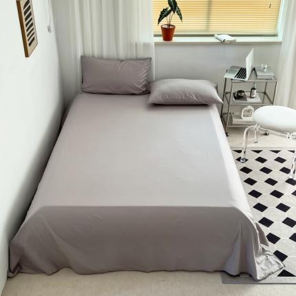 91家纺网 家纺一手货源 找家纺 十里居 2022新款40支13372全棉纯色床单 浅灰