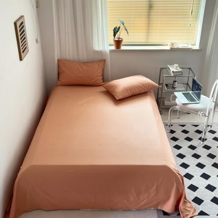 91家纺网 家纺一手货源 找家纺 十里居 2022新款40支13372全棉纯色床单 甜桔