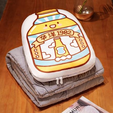 91家纺网 家纺一手货源 找家纺 （总）仟亿莱 2022新款气泡水抱枕被