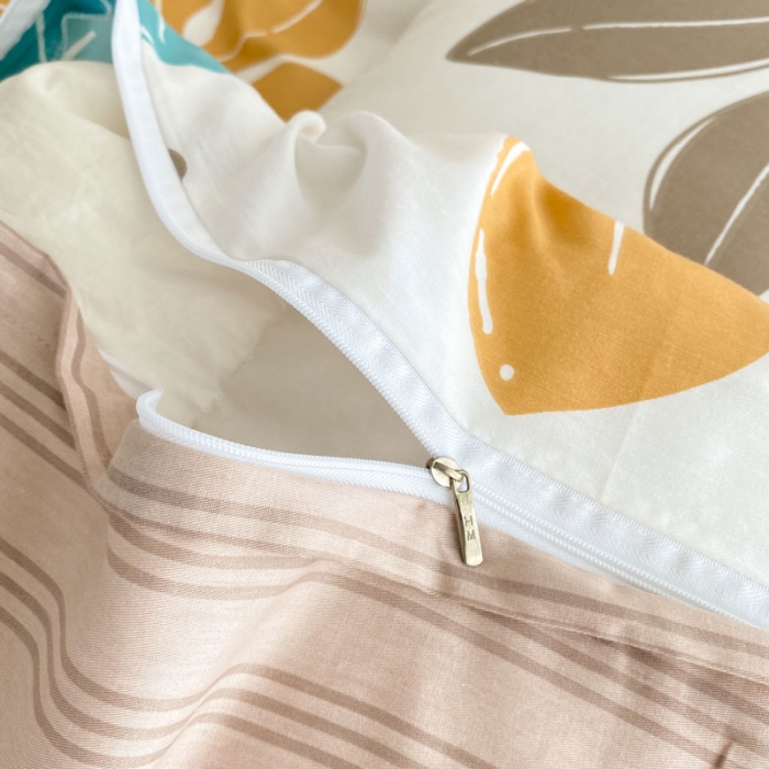 91家纺网 家纺一手货源 找家纺 黑马家居 2023新款喷气全棉斜纹四件套 六叶草