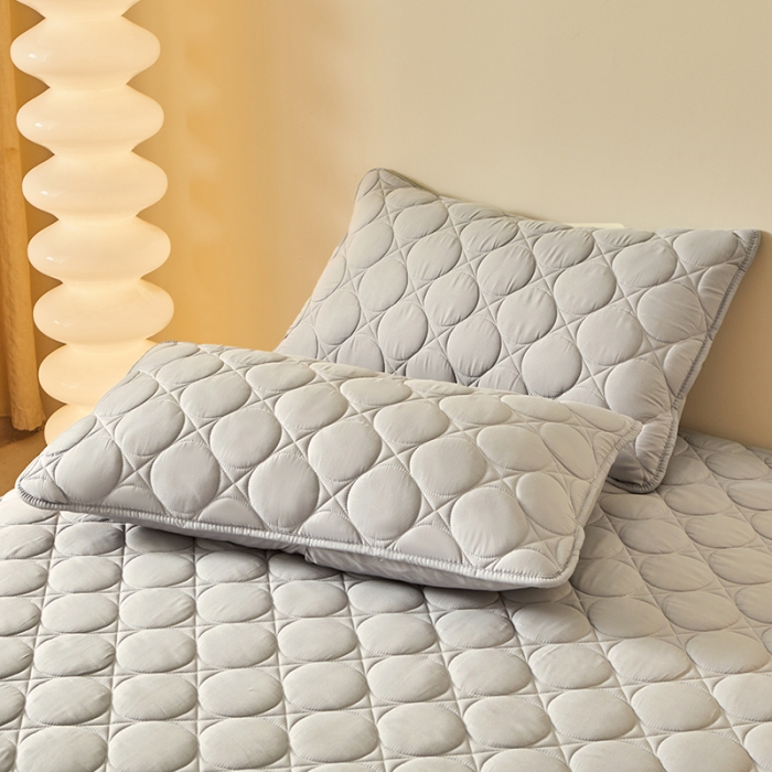 91家纺网 家纺一手货源 找家纺 给笠 2023新款玉米纤维床笠 方圆-星灰