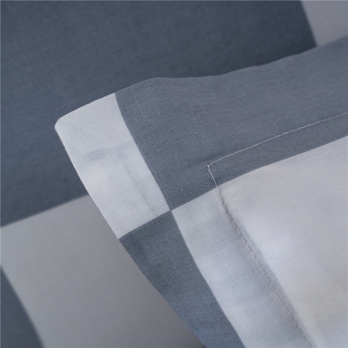 91家纺网 家纺一手货源 找家纺 茗婷 2025纯棉印花单人枕套全棉双人枕头套方枕格子熊