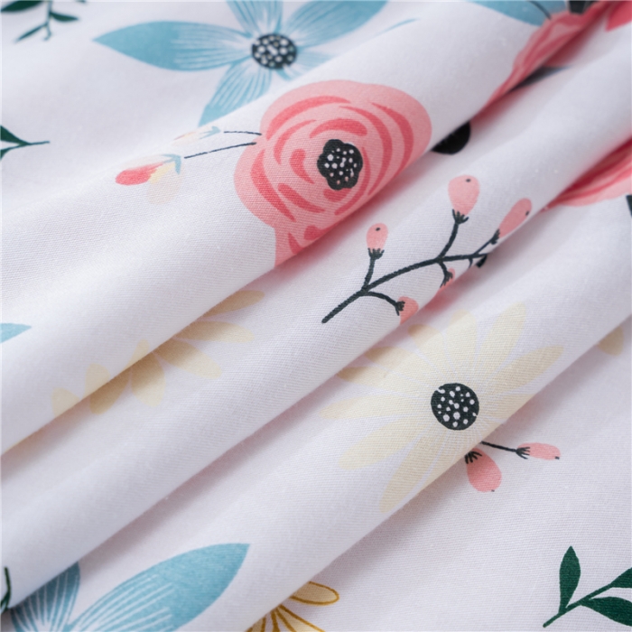 91家纺网 家纺一手货源 找家纺 茗婷 2025纯棉印花单人枕套全棉双人枕头套方枕红粉佳人