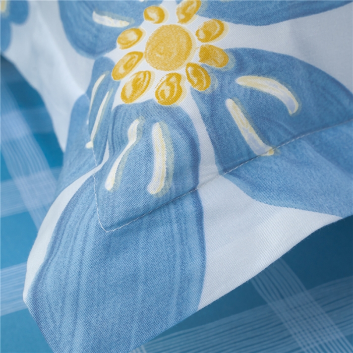 91家纺网 家纺一手货源 找家纺 茗婷 2025纯棉印花单人枕套全棉双人枕头套方枕花间梦