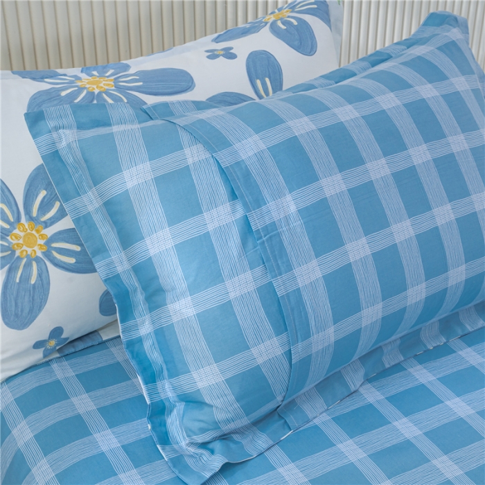 91家纺网 家纺一手货源 找家纺 茗婷 2025纯棉印花单人枕套全棉双人枕头套方枕花间梦