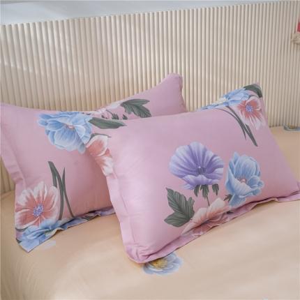 茗婷2025纯棉印花单人枕套全棉双人枕头套方枕焕美