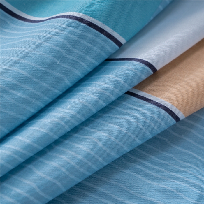 91家纺网 家纺一手货源 找家纺 茗婷 2025纯棉印花单人枕套全棉双人枕头套方枕卡纳尔蓝