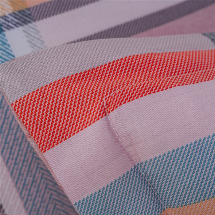 91家纺网 家纺一手货源 找家纺 茗婷 2025纯棉印花单人枕套全棉双人枕头套方枕菱格