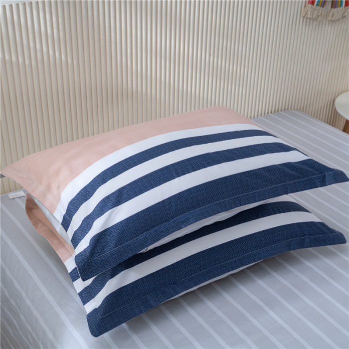 91家纺网 家纺一手货源 找家纺 茗婷 2025纯棉印花单人枕套全棉双人枕头套方枕曼城时光