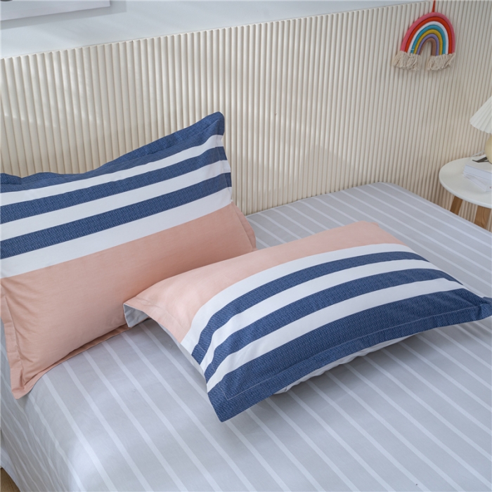 91家纺网 家纺一手货源 找家纺 茗婷 2025纯棉印花单人枕套全棉双人枕头套方枕曼城时光