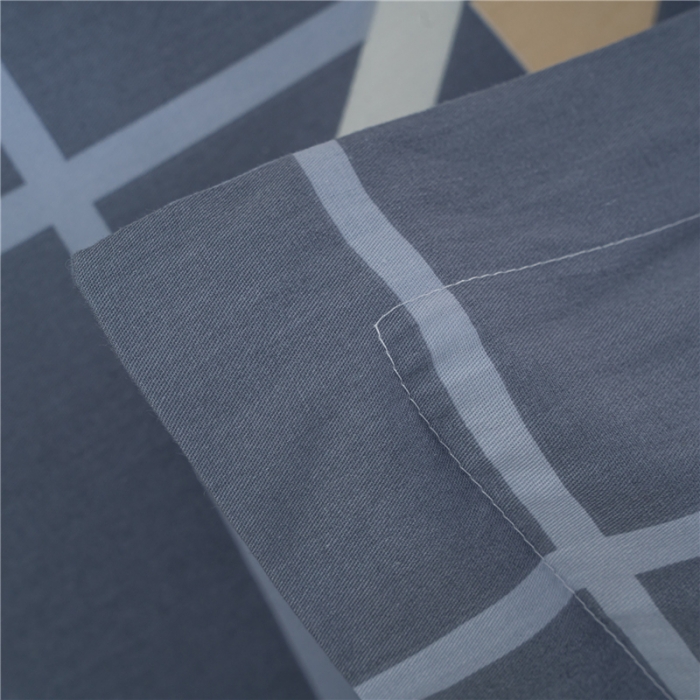 91家纺网 家纺一手货源 找家纺 茗婷 2025纯棉印花单人枕套全棉双人枕头套方枕摩登时尚灰