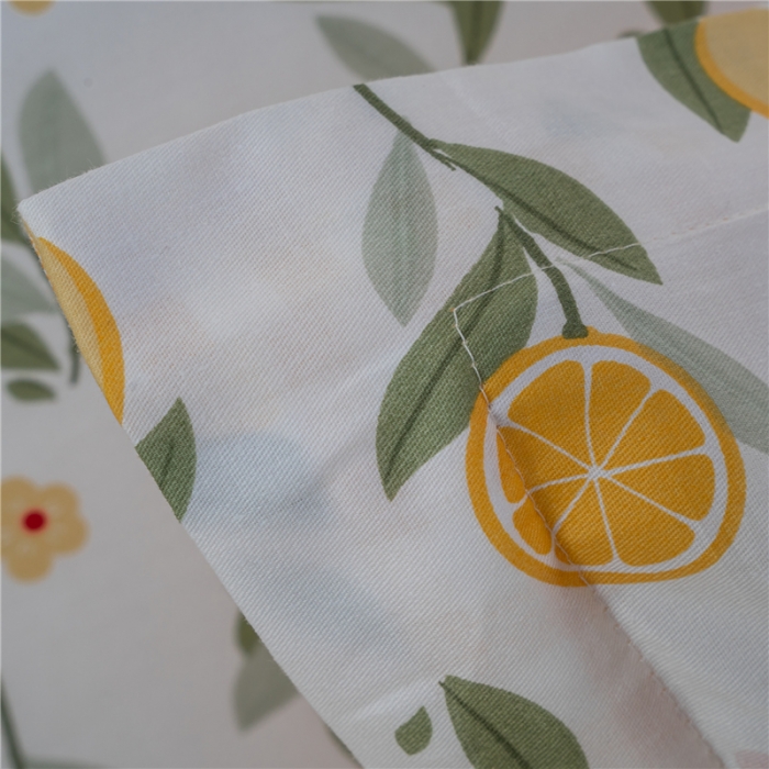 91家纺网 家纺一手货源 找家纺 茗婷 2025纯棉印花单人枕套全棉双人枕头套方枕柠檬甘