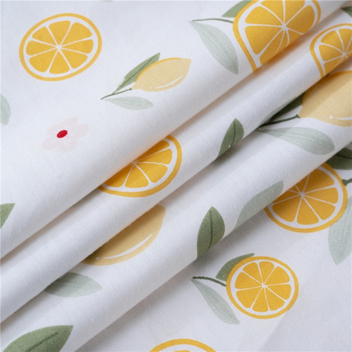 91家纺网 家纺一手货源 找家纺 茗婷 2025纯棉印花单人枕套全棉双人枕头套方枕柠檬甘