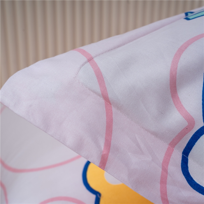 91家纺网 家纺一手货源 找家纺 茗婷 2025纯棉印花单人枕套全棉双人枕头套方枕巧虎吃面