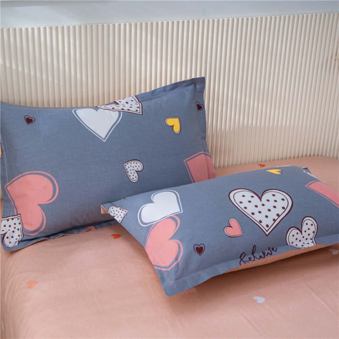 91家纺网 家纺一手货源 找家纺 茗婷 2025纯棉印花单人枕套全棉双人枕头套方枕守护甜心