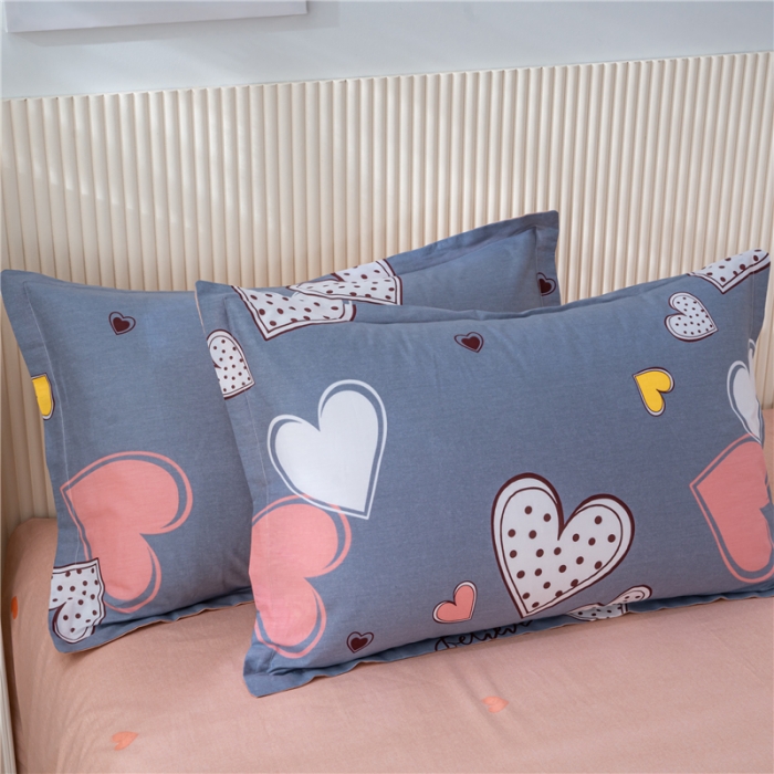 91家纺网 家纺一手货源 找家纺 茗婷 2025纯棉印花单人枕套全棉双人枕头套方枕守护甜心