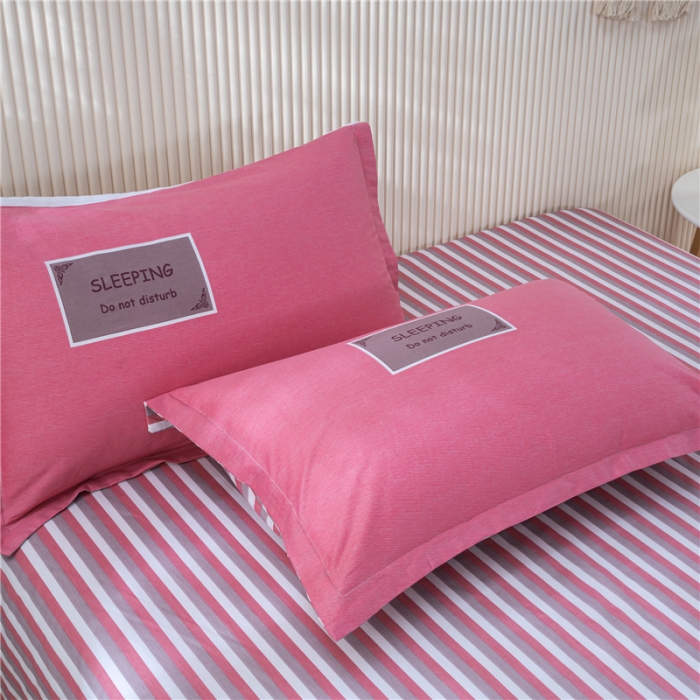 91家纺网 家纺一手货源 找家纺 茗婷 2025纯棉印花单人枕套全棉双人枕头套方枕唯爱