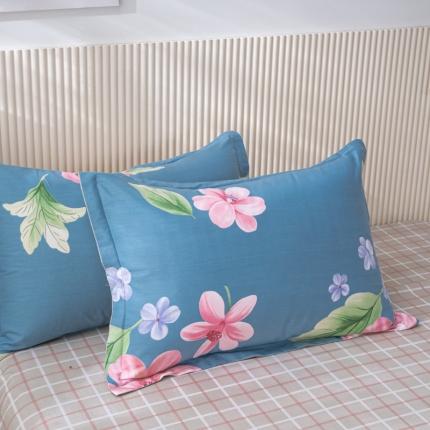 91家纺网 家纺一手货源 找家纺 茗婷 2025纯棉印花单人枕套全棉双人枕头套方枕月半仙