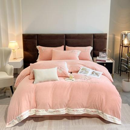 91家纺网 家纺一手货源 找家纺 （总）可以家居 2022爆款全消光蚕丝牛奶绒四件套