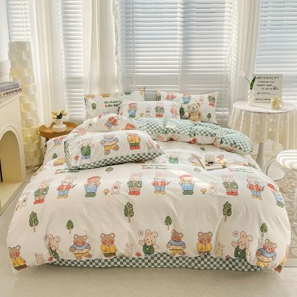 91家纺网 家纺一手货源 找家纺 （总）梦家居 2023春季新品小清新系列全棉四件套