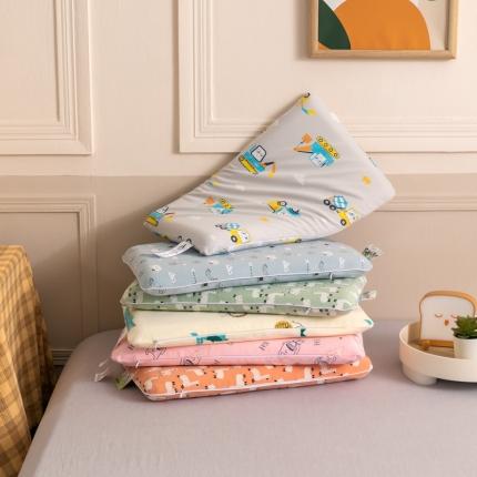 （总）路嘉欣 2023新款儿童乳胶枕全棉针织平面包枕头芯一只
