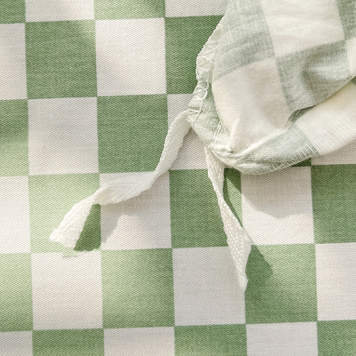 91家纺网 家纺一手货源 找家纺 梦家居 2023春季新品小清新系列全棉单被套 熊兔乐园